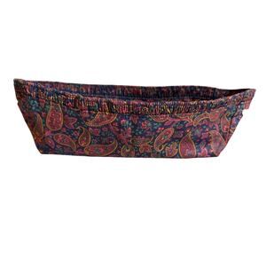Longaberger classic paisley print long basket liner